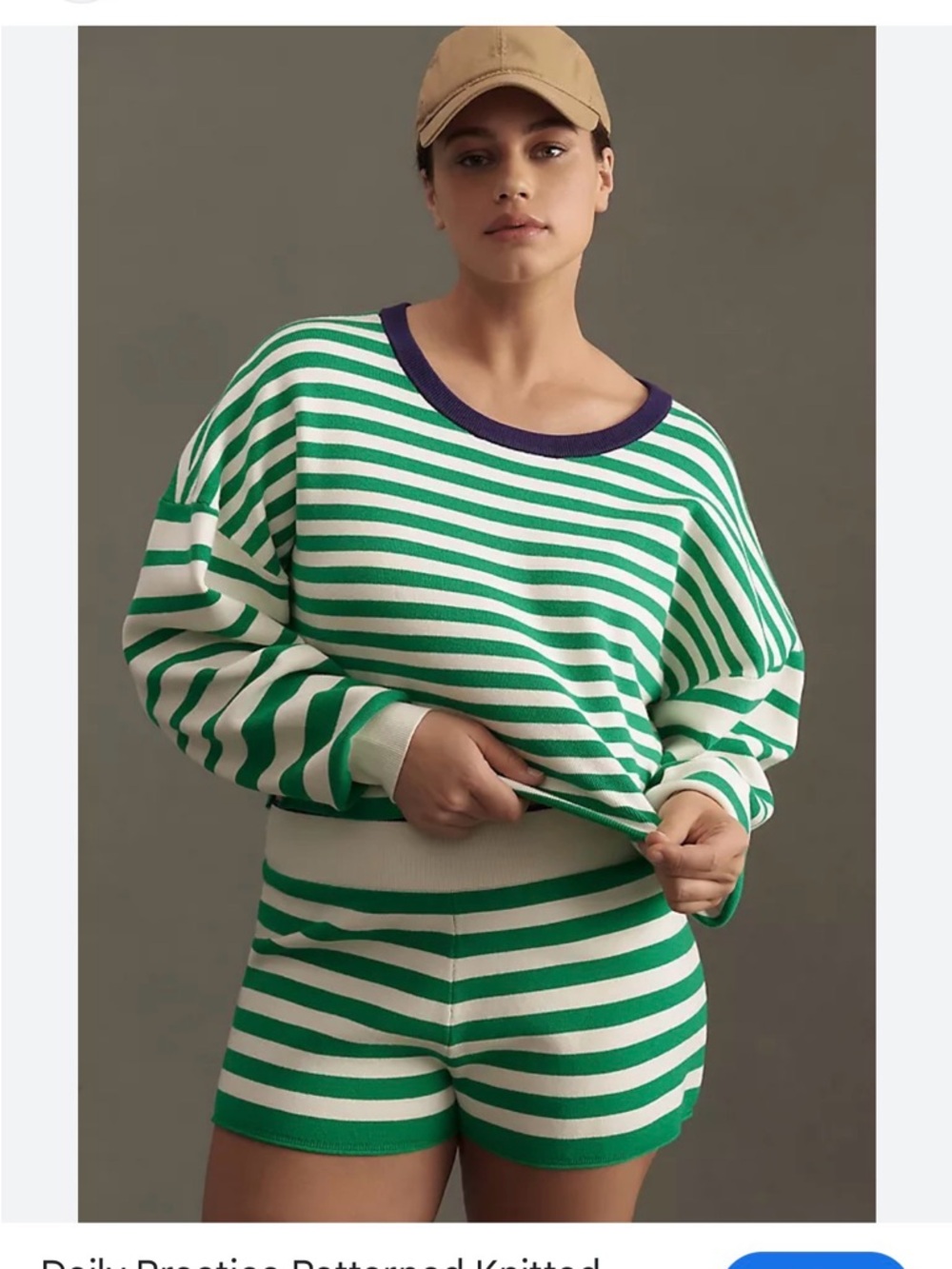 Anthropologie Daily Practice Patterned Knitted Long Sleeve Sweater